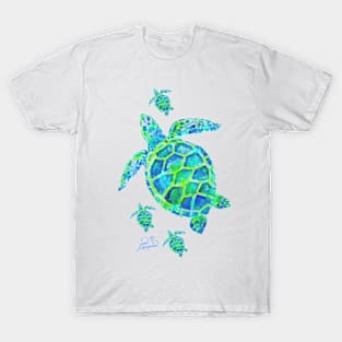 Sea Turtle with babies T-Shirt